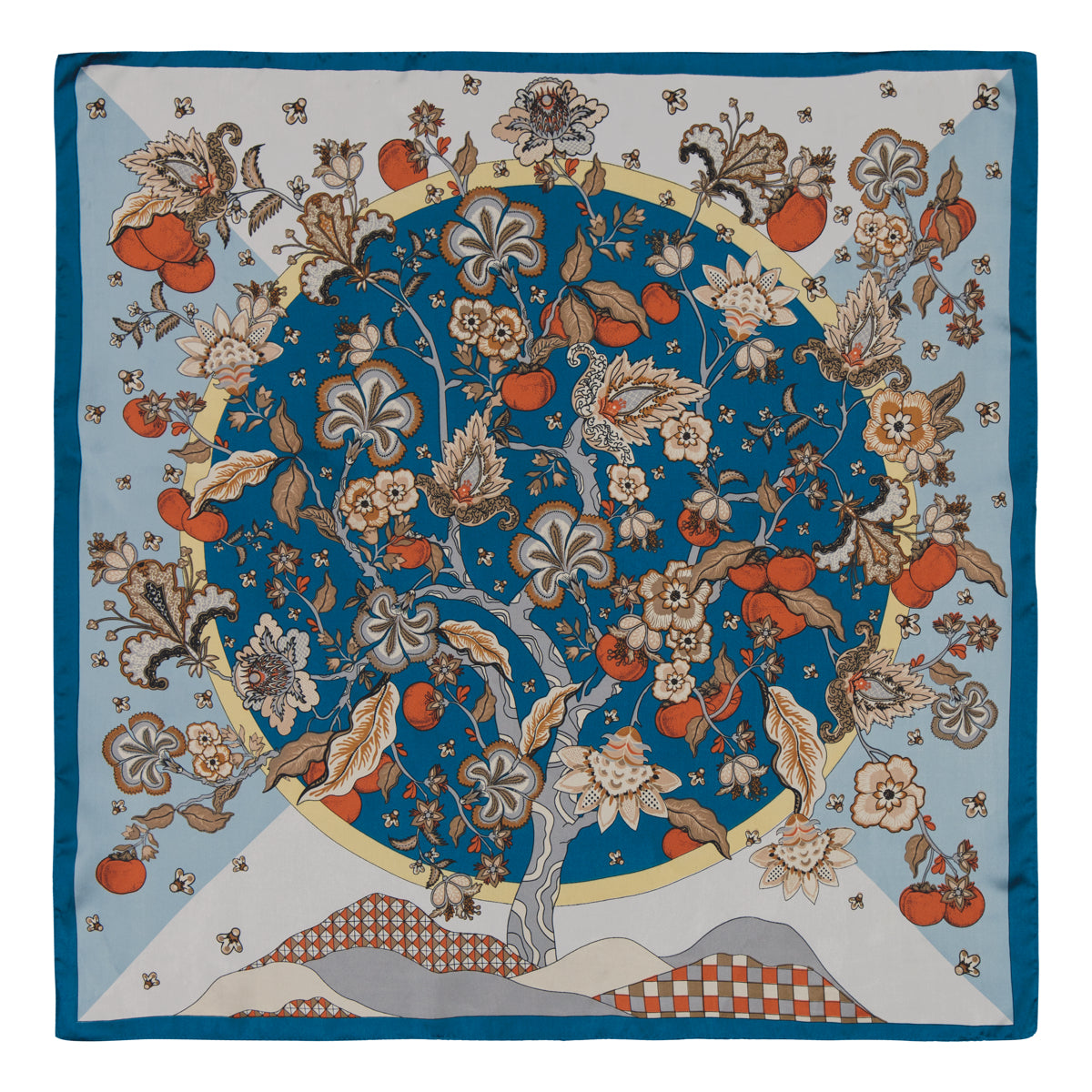 Klement 70 x 70 Linnea Huivi, sininen kuosi