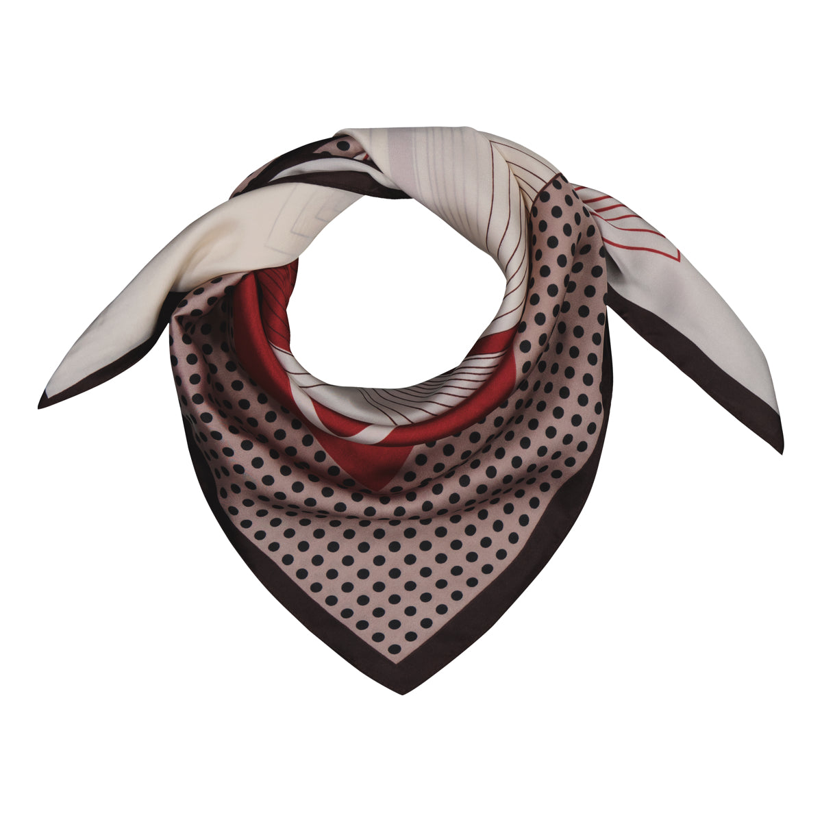 Klement 70 x 70 Linnea Huivi, Kuosi punainen