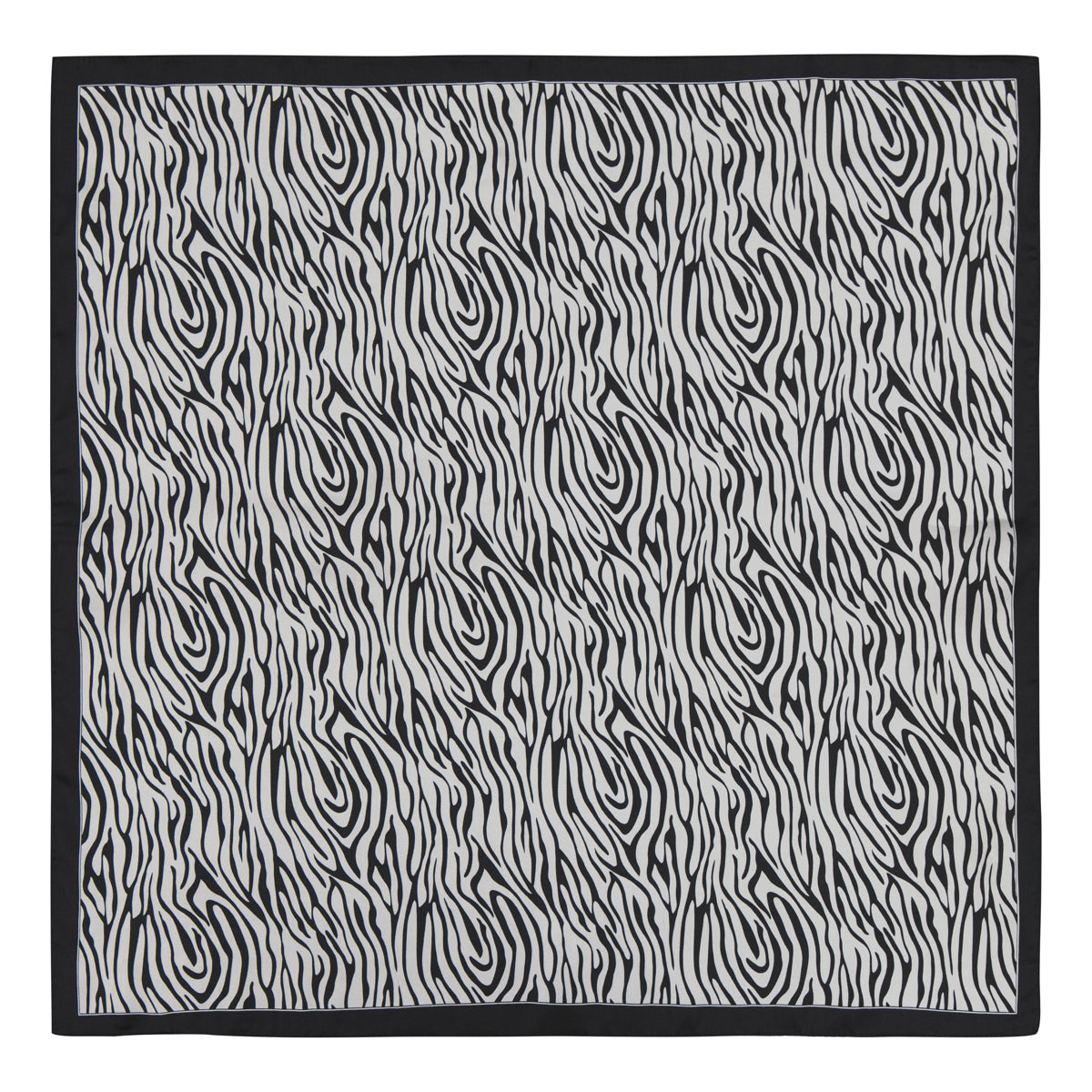 Klement 70 x 70 Linnea Huivi, mustavalkoinen