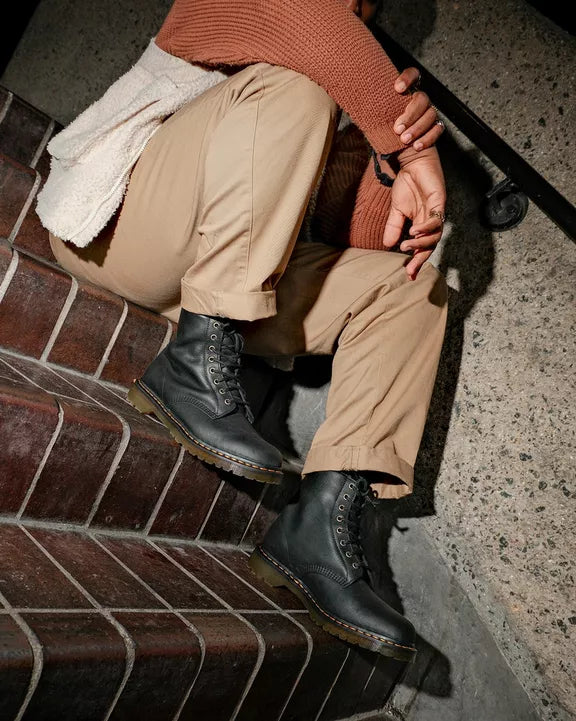 Dr. Martens Miesten Kengät, 1460 WARM LINED GRIZZLY -maiharit Musta