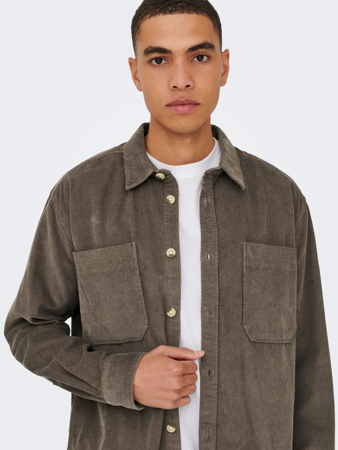 ONSALP RLX 2PKT WASHD CORD LS SHIRT NOOS Falcon