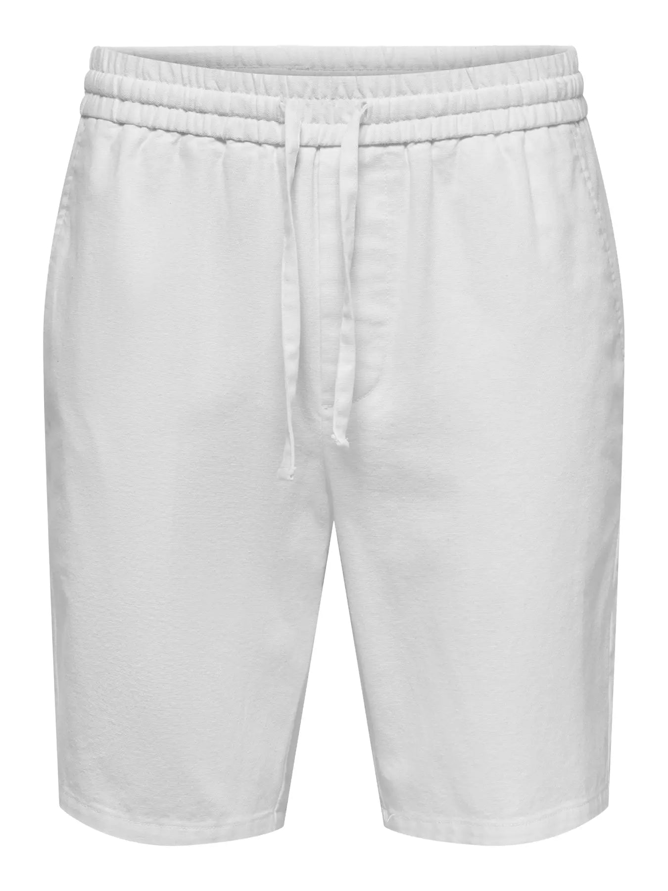 ONSLINUS 0007 COT LIN SHORTS NOOS Bright White