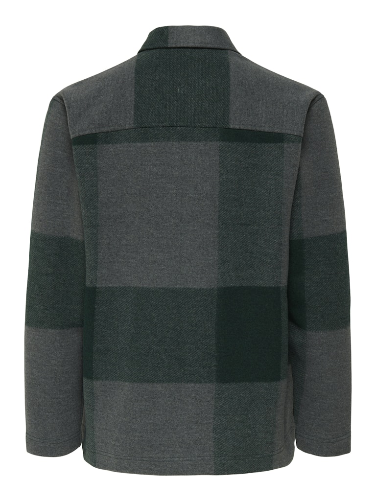 ONSWAKE CHECKED ZIP OVERSHIRT Dark Sea Checks