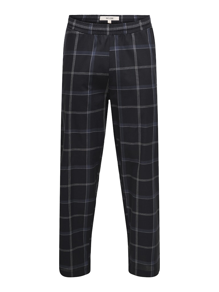 Only and Sons miesten pyjamahousut, ONSFEDERICO LOUNGEWEAR PANTS Black