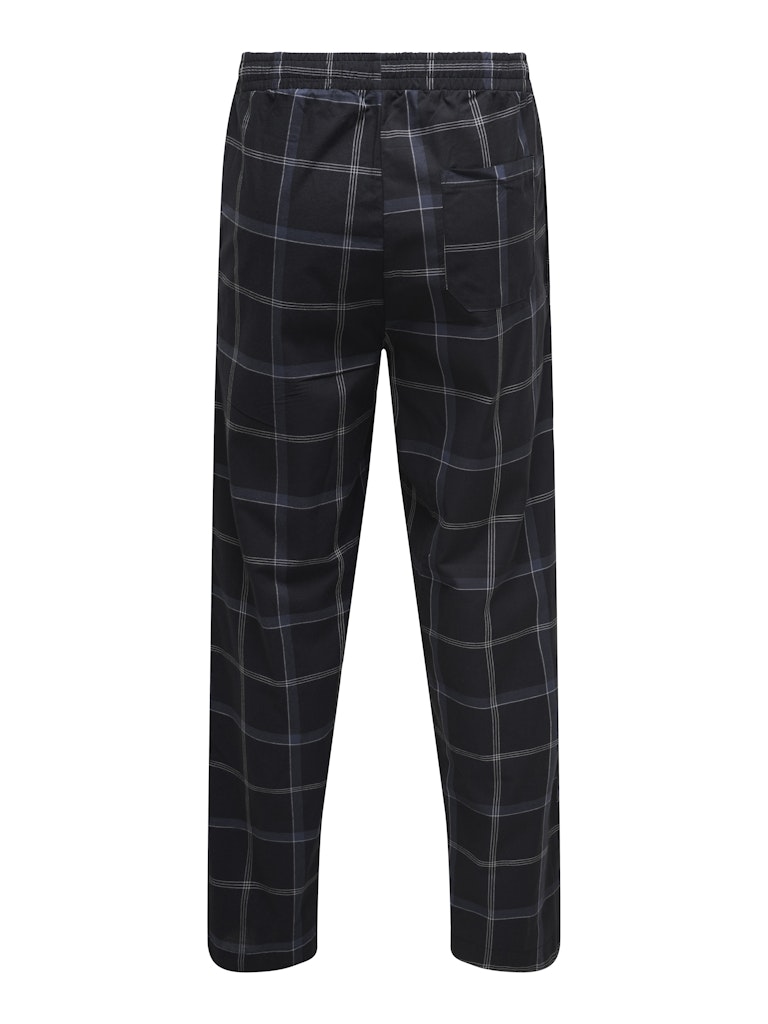 Only and Sons miesten pyjamahousut, ONSFEDERICO LOUNGEWEAR PANTS Black