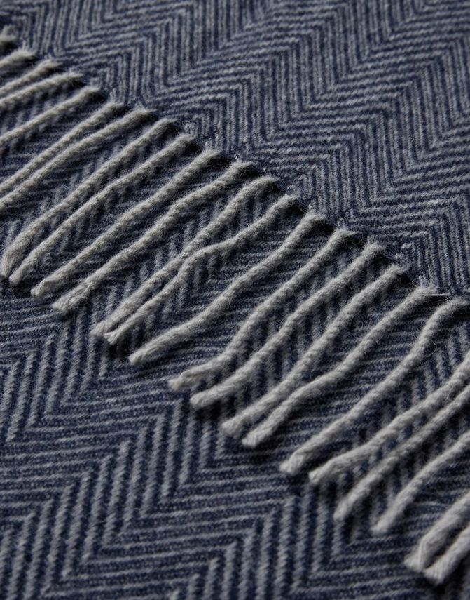 Gino Marcello huivi Heringbone Scarf, sininen kuosi