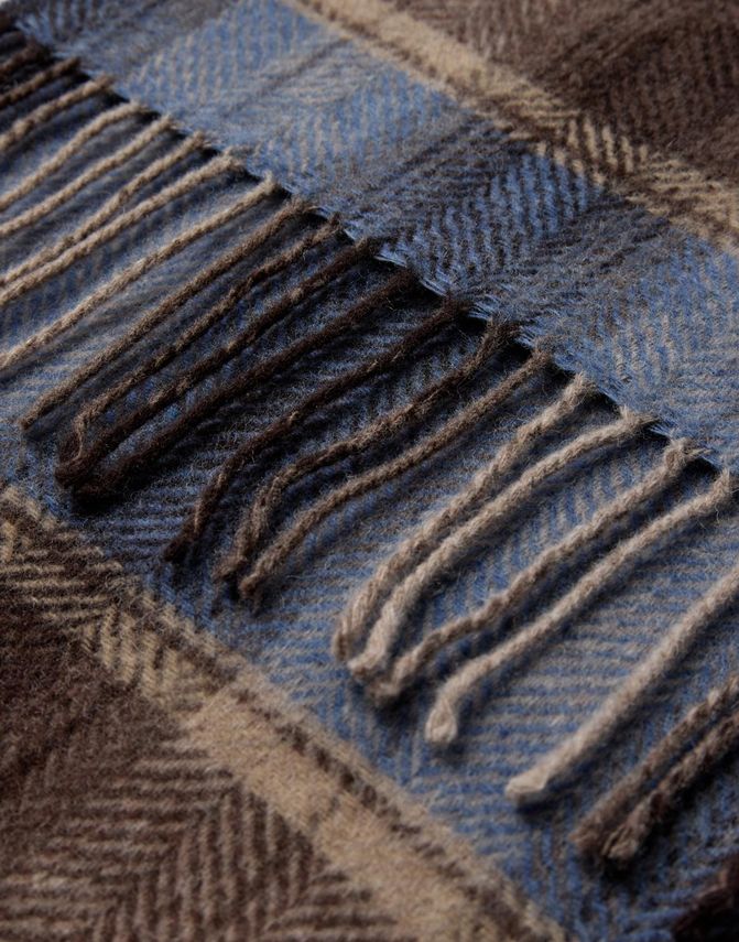 Gino marcello miesten huivi Checked Scarf, ruskea ruutu