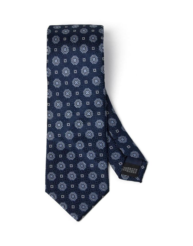 Gino Marcello solmio Silk Tie Printed, sininen kuosi