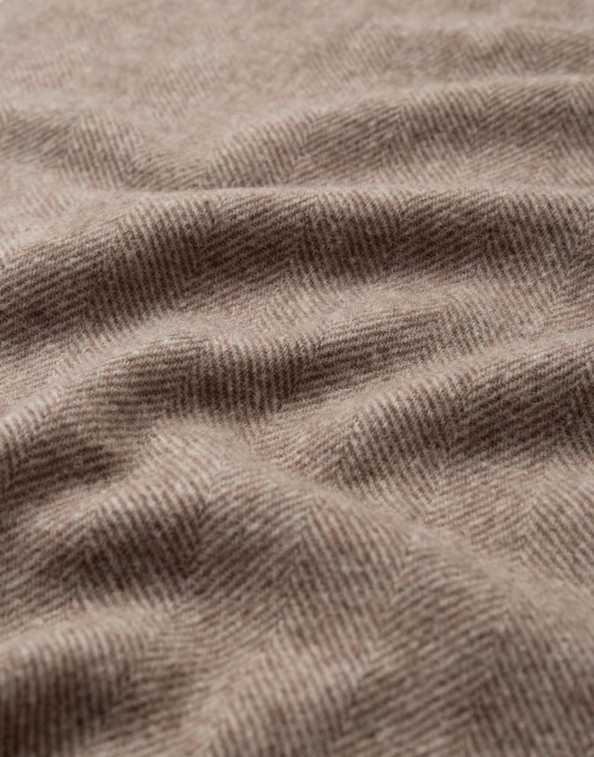 Gino Marcello miesten huivi Herringbone Scarf, tumma kameli