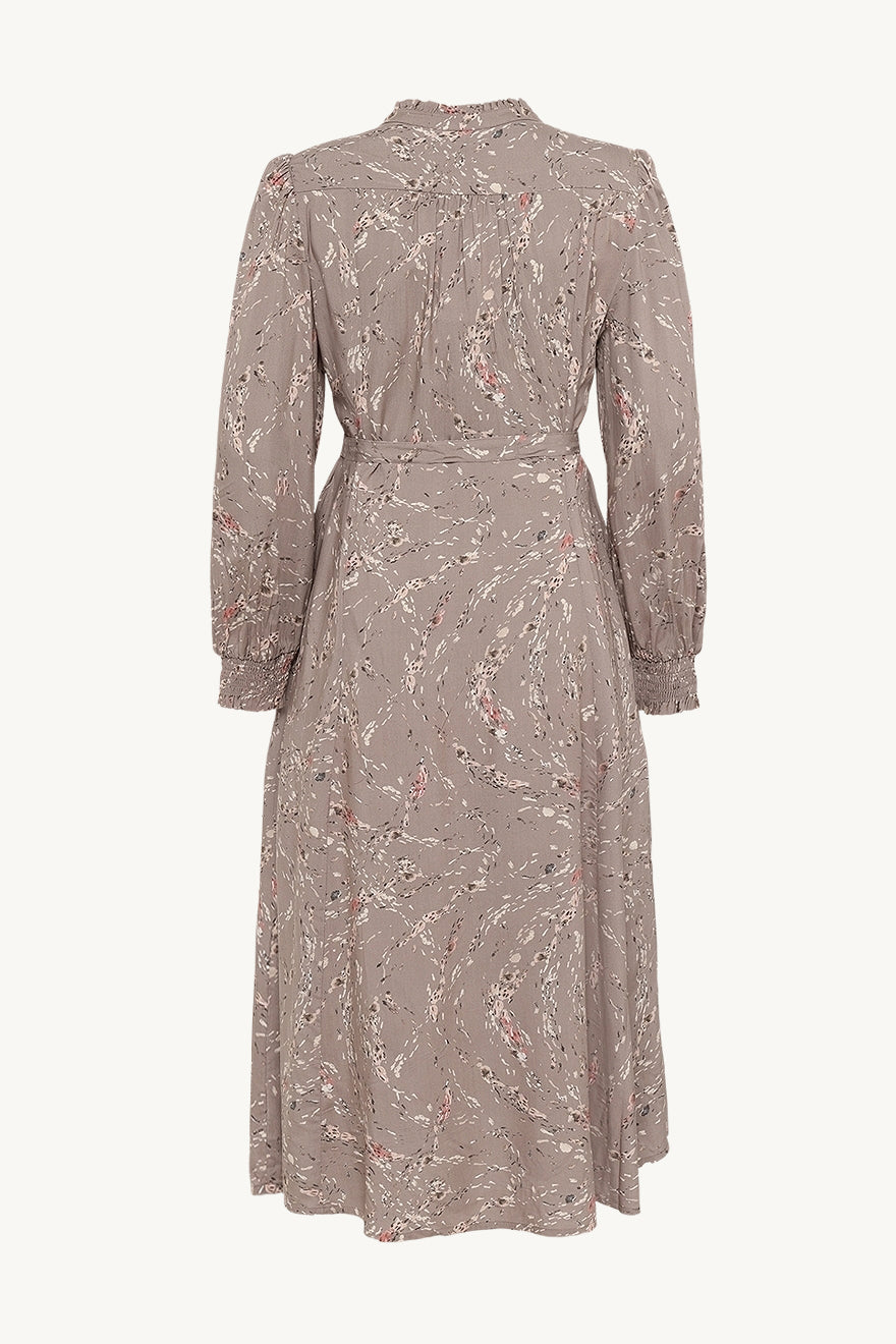 Claire naisten mekko Dagmara, kuosillinen beige