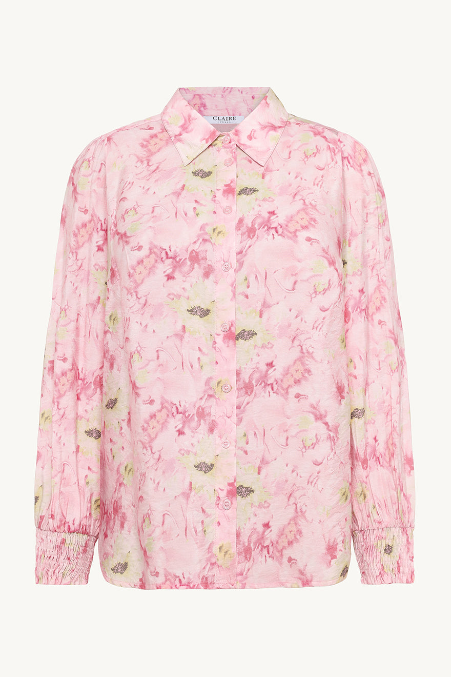 Claire naisten pusero Rhona Blouse, vaaleanpunainen kuosi