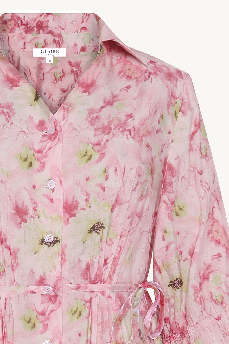 Claire mekko Kira Dress, vaaleanpunainen kuosi