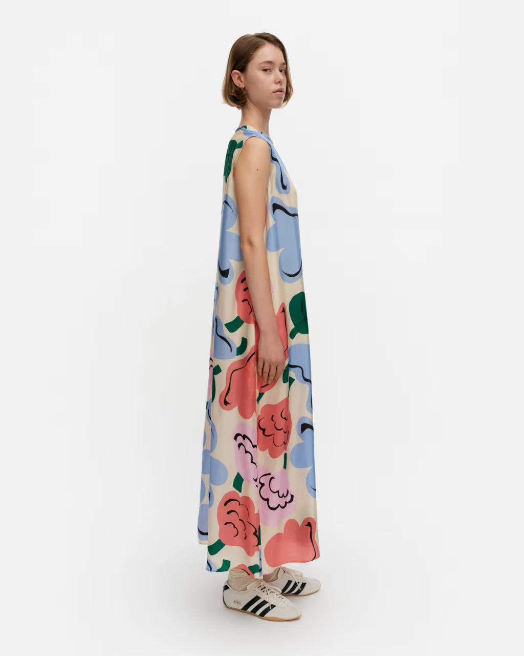 Marimekko naisten midimekko Migot Kukasta Kukkaan, monivärinen kuosi