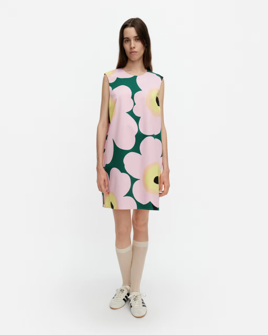 Marimekko mekko Siluetti Unikko, monivärinen kuosi