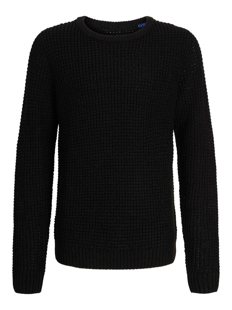 JJGLOBAL KNIT CREW NECK JNR MUSTA