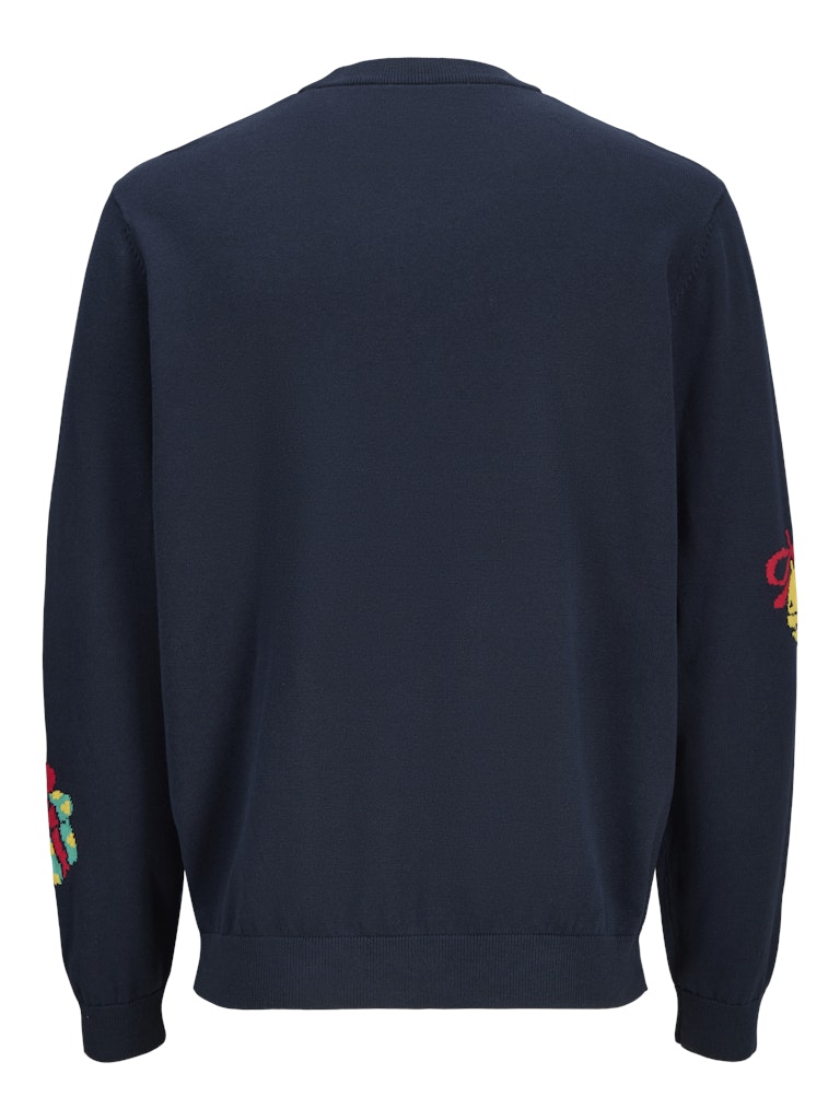 JORHOLIDAY KNIT CREW NECK JNR SININEN KUOSI