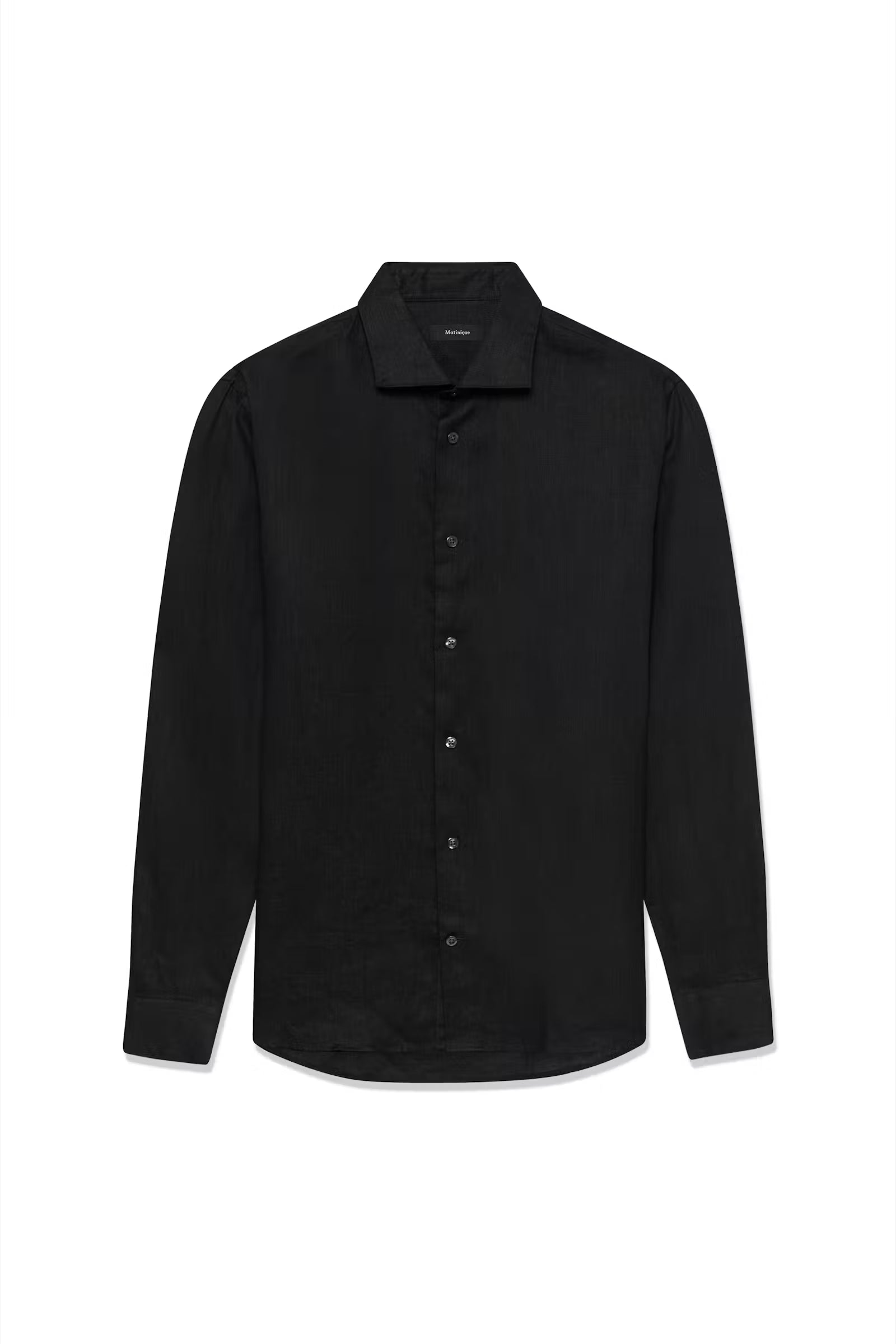 Matinique miesten kauluspaita MAmarc Linen Shirt, Black