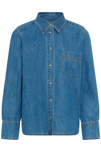 InWear naisten farkkupaita Glenniw Shirt, Faded Blue
