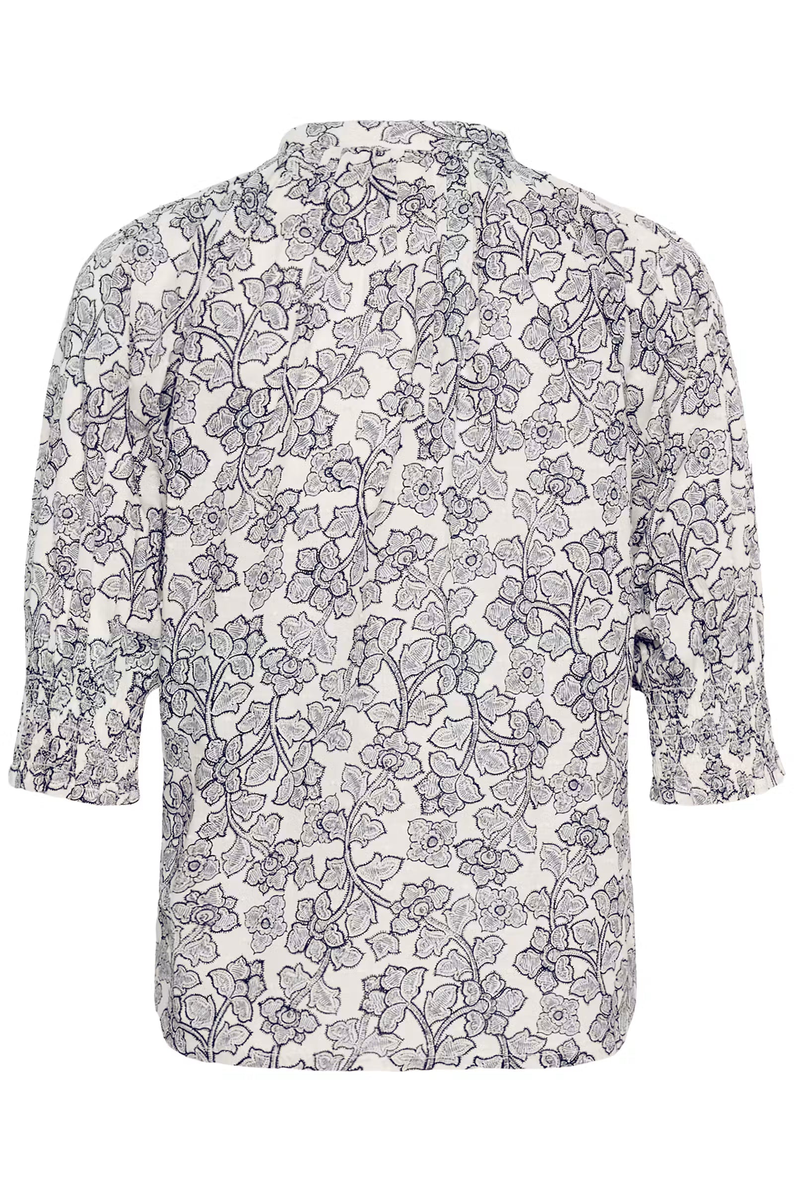 Part Two naisten pusero AlmerasPW Shirt, Dark Navy Leaf Print