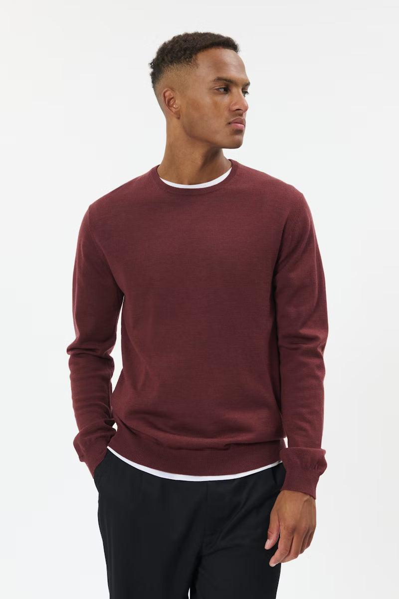 Matinique miesten neulepusero Margrate, Bitter Chocolate Melange