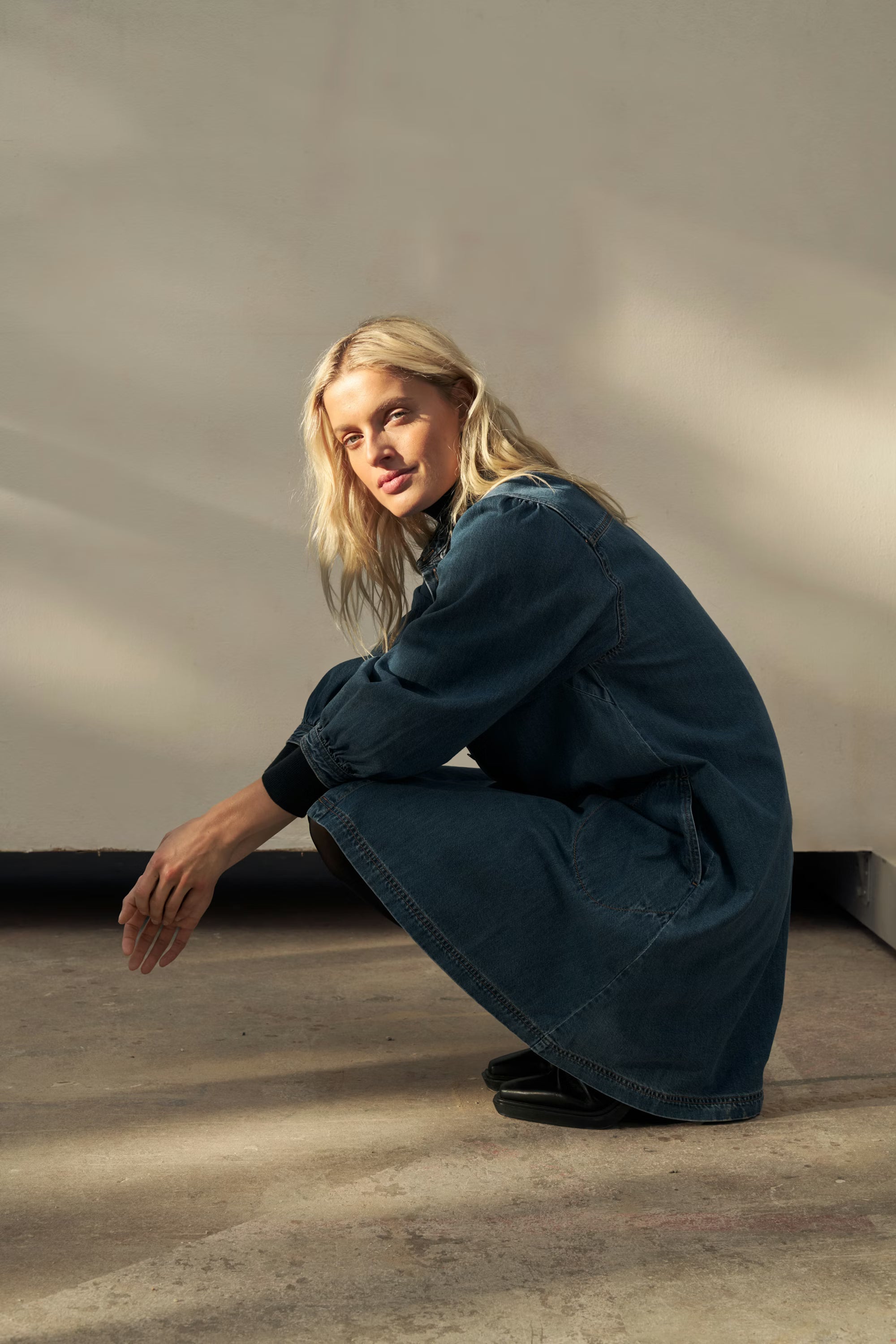 Part Two mekko EleinarPW, Medium Blue Denim