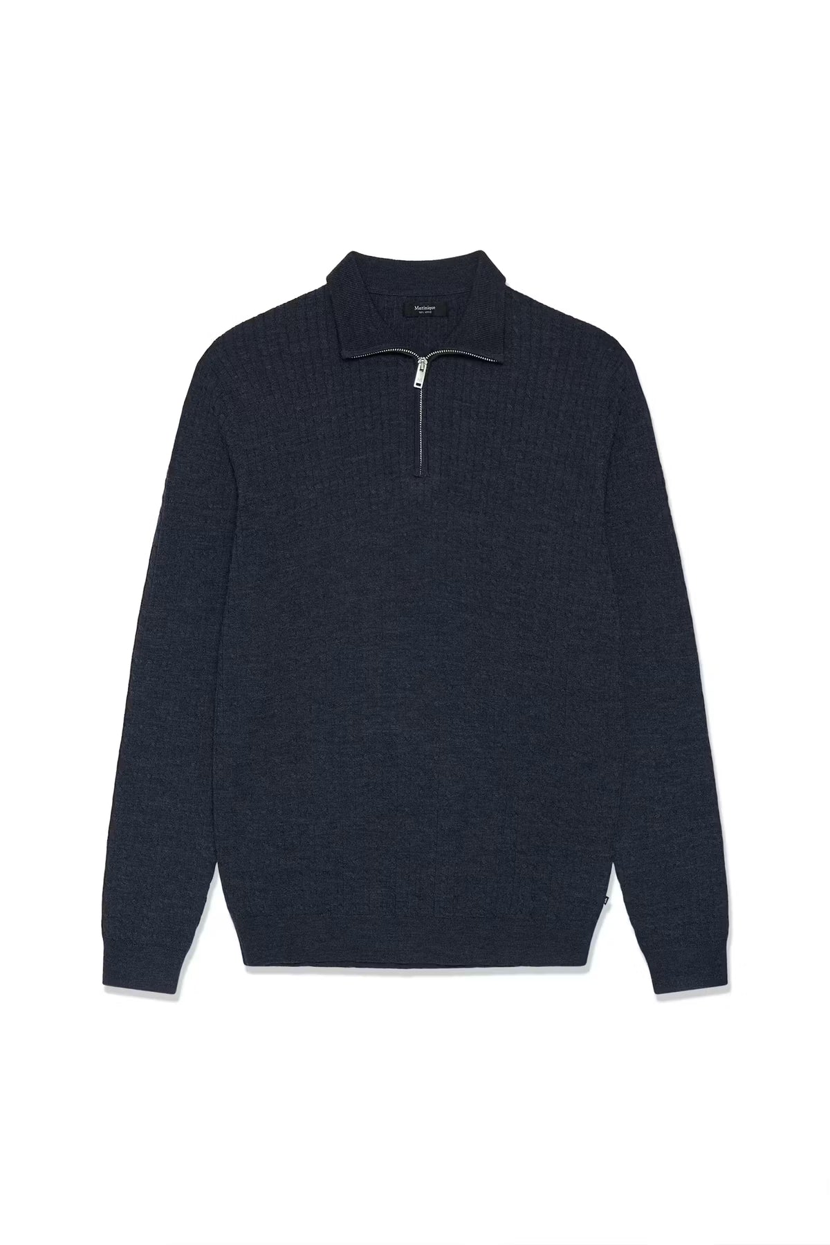 Matinique miesten neulepusero Mamason Merino Pullover, Blue Nights Melange