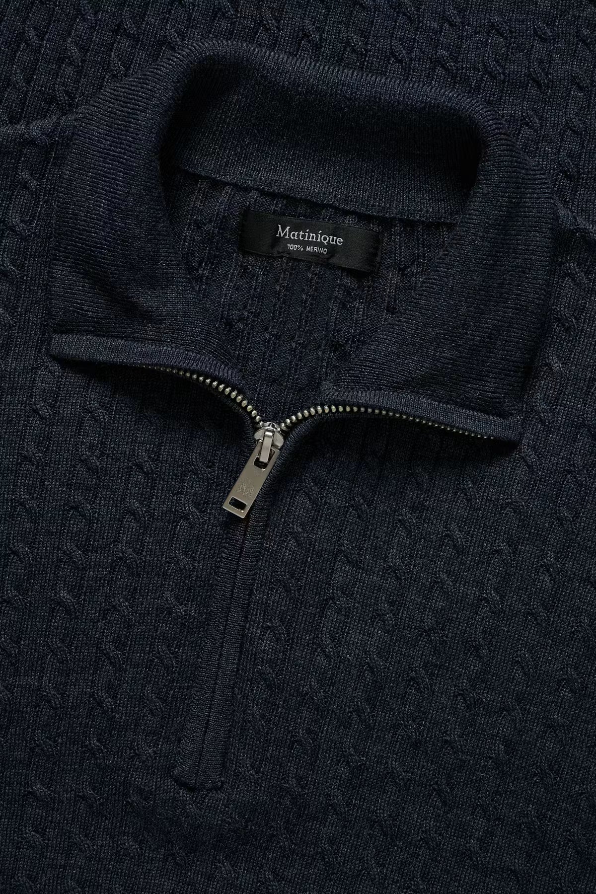 Matinique miesten neulepusero Mamason Merino Pullover, Blue Nights Melange