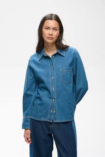 InWear naisten farkkupaita Glenniw Shirt, Faded Blue
