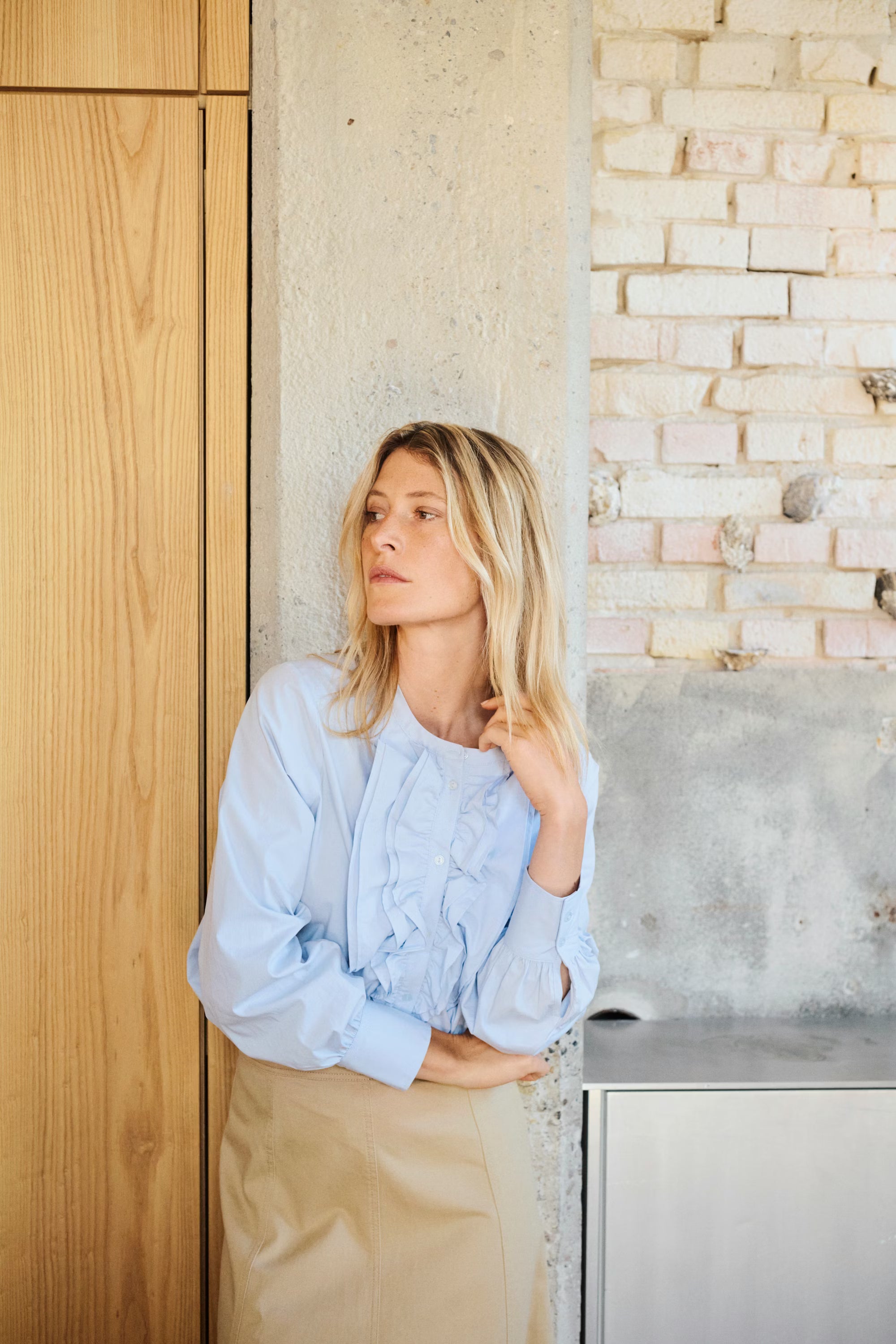 Part Two naisten paitapusero ZainasPW SH, vaaleansininen