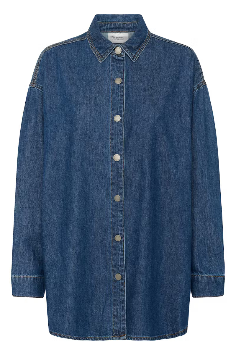 My Essential Wardrobe naisten farkkupaita HilmaMW 171 Shirt, vaaleansininen