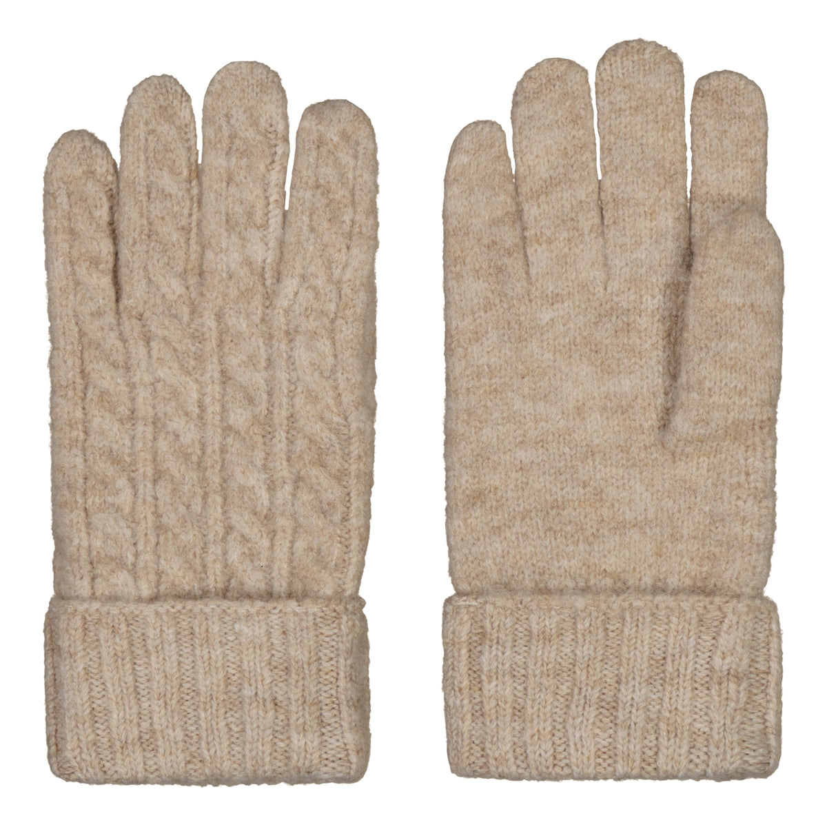 Klement naisten käsineet Bali villakäsine, ruskeanharmaa