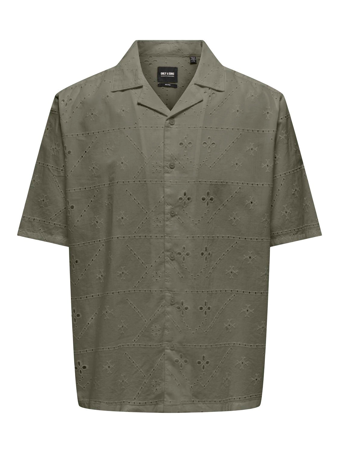 Only and Sons miesten lyhythihainen kauluspaita Aron, Dusty Olive