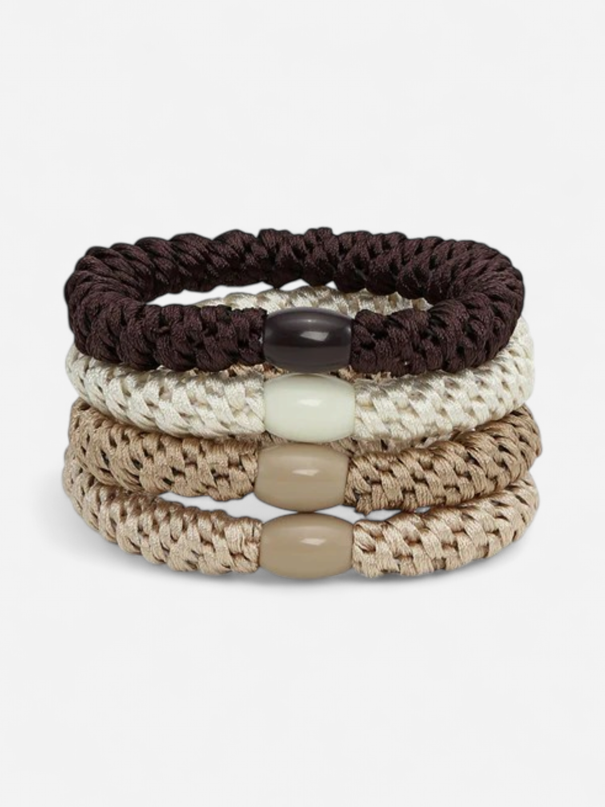 4-PACK BASIC ESSENTIALS ELASTICS VAALEA BEIGE - Kekäle.fi
