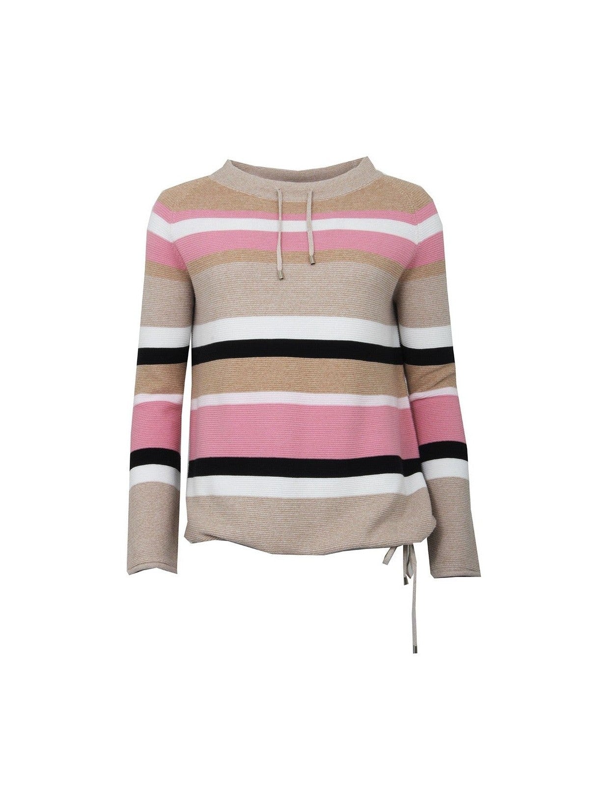 S.T.I naisten neule, MELINA STRIPE Vaaleanpunainen Rait