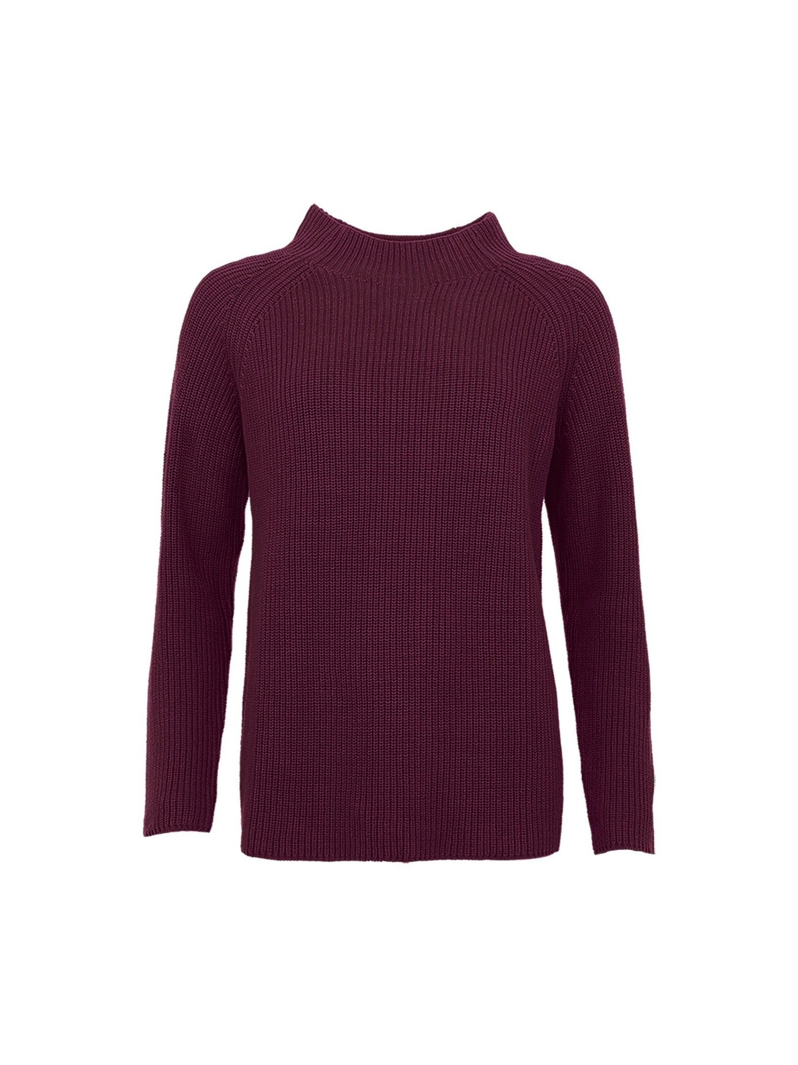 S.T.I naisten neule OENNA KNIT 68CM, viininpunainen