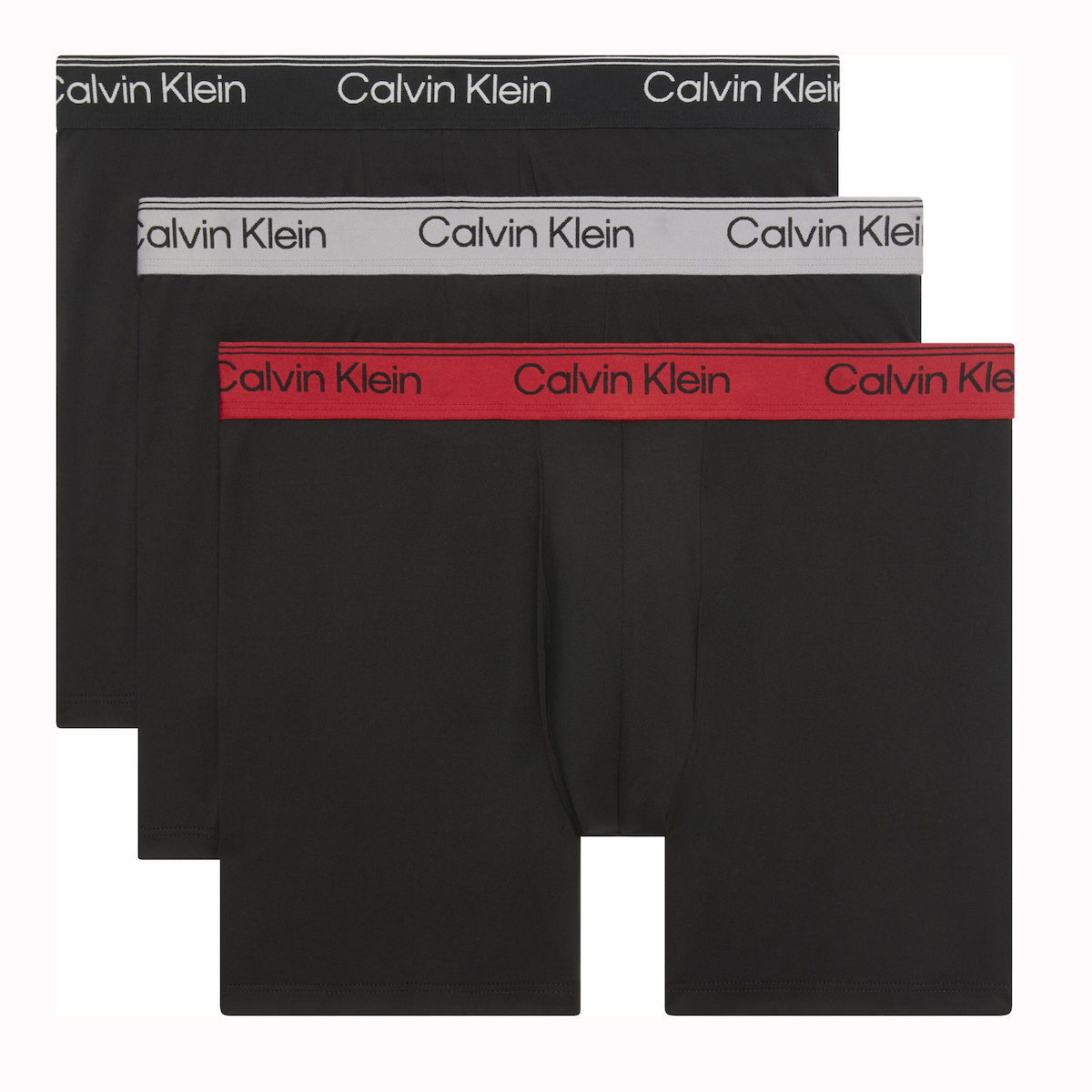 Calvin klein miesten bokserit, RELAXED FIT TRUNK 3 PACK MUSTA