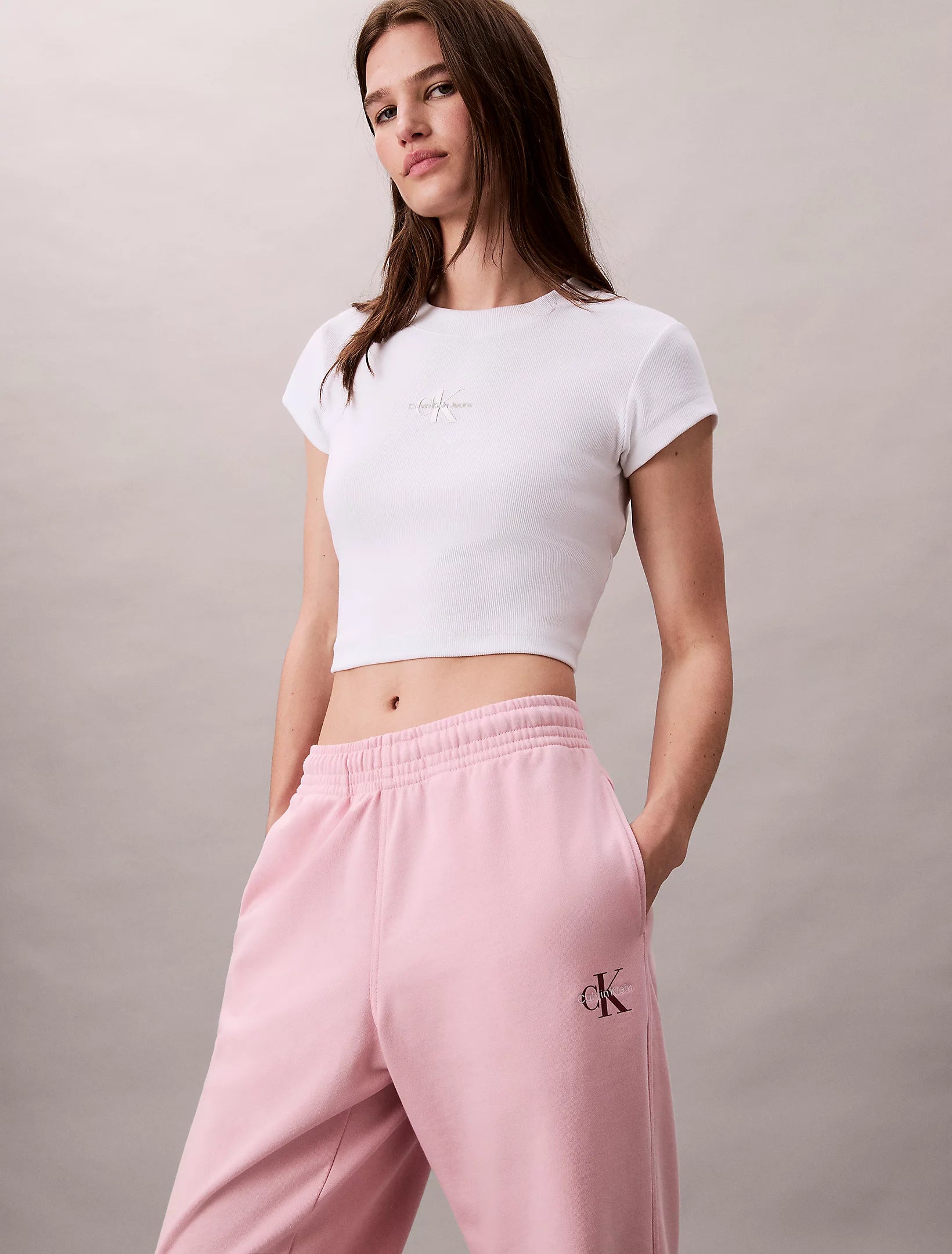 MONOLOGO FRENCH TERRY JOGGER VAALEANPUNAINEN