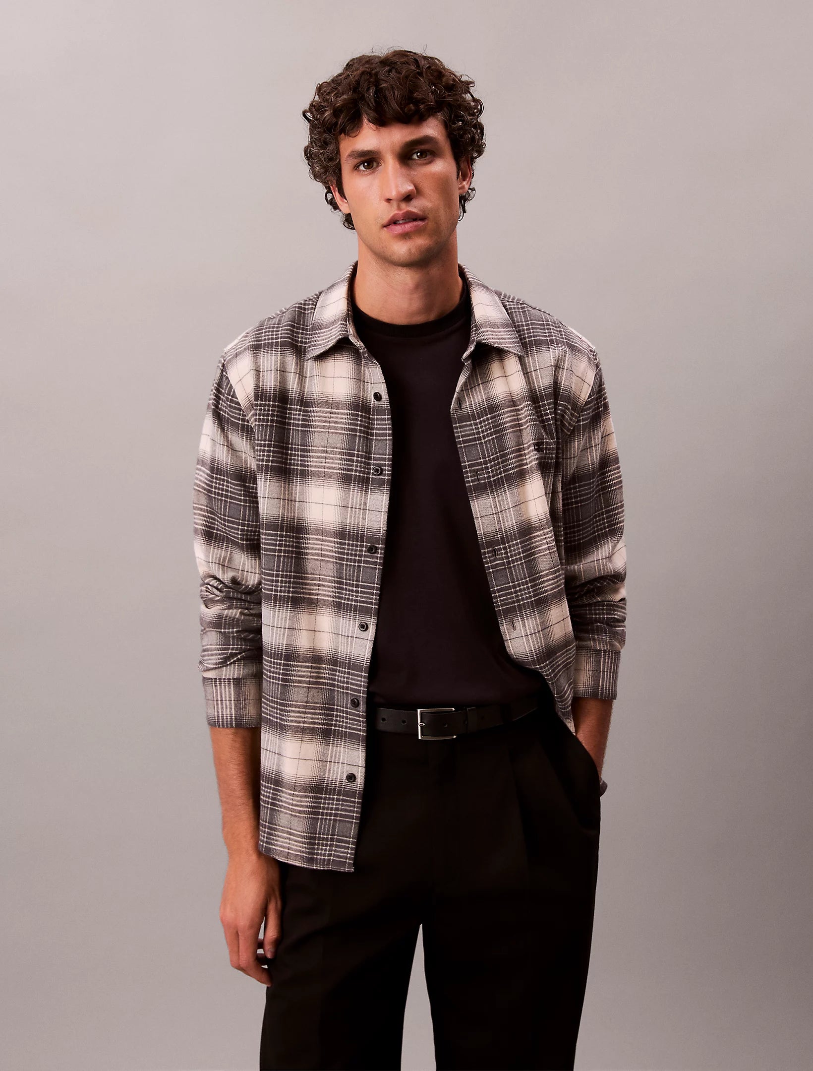 LS BRUSHED PLAID EASY SHIRT HARMAA RUUTU