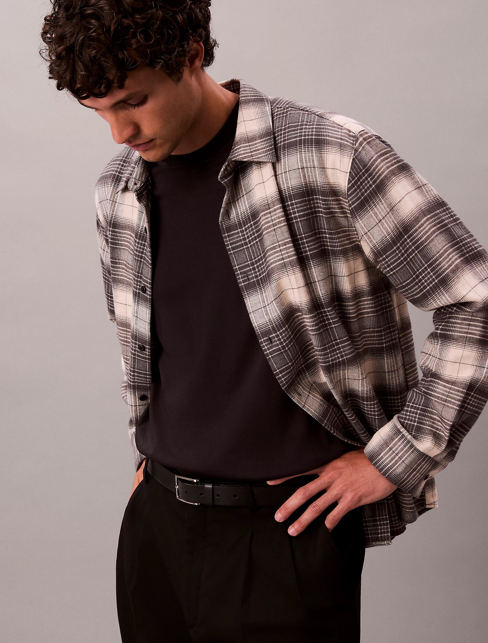 LS BRUSHED PLAID EASY SHIRT HARMAA RUUTU
