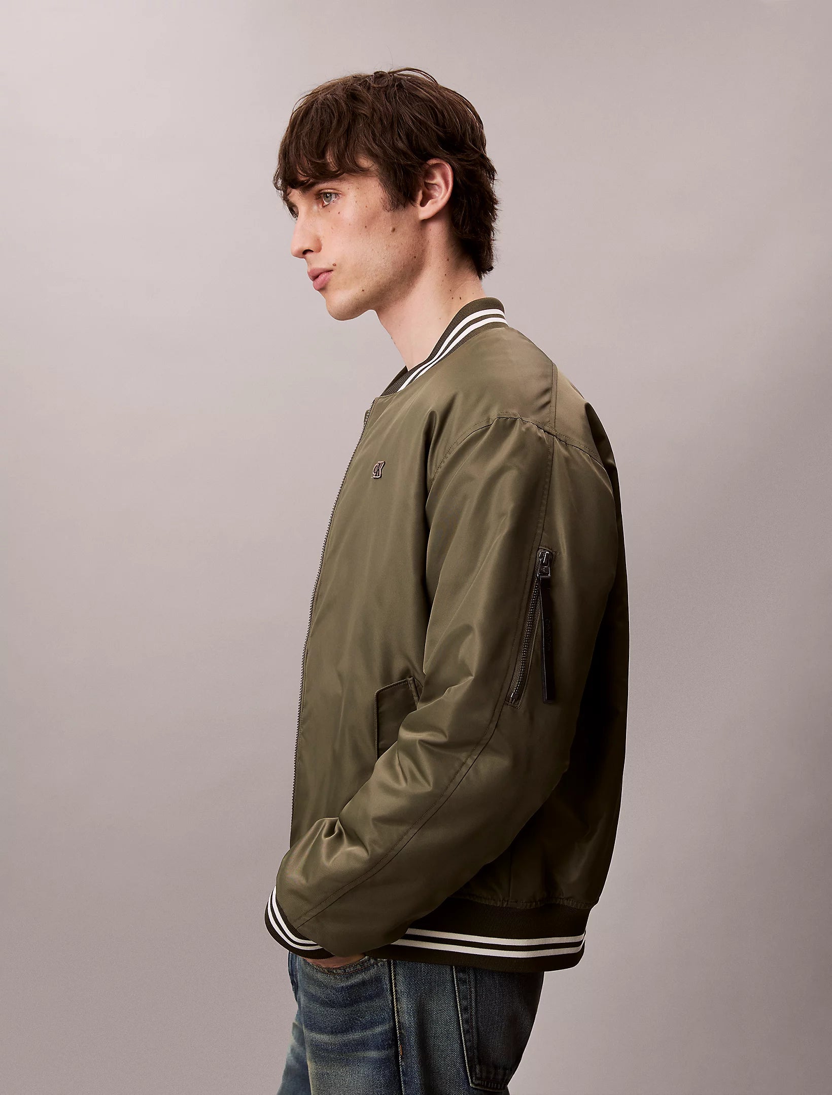 LS JEANS TIPPED HERO BOMBER JACKET VIHREÄ