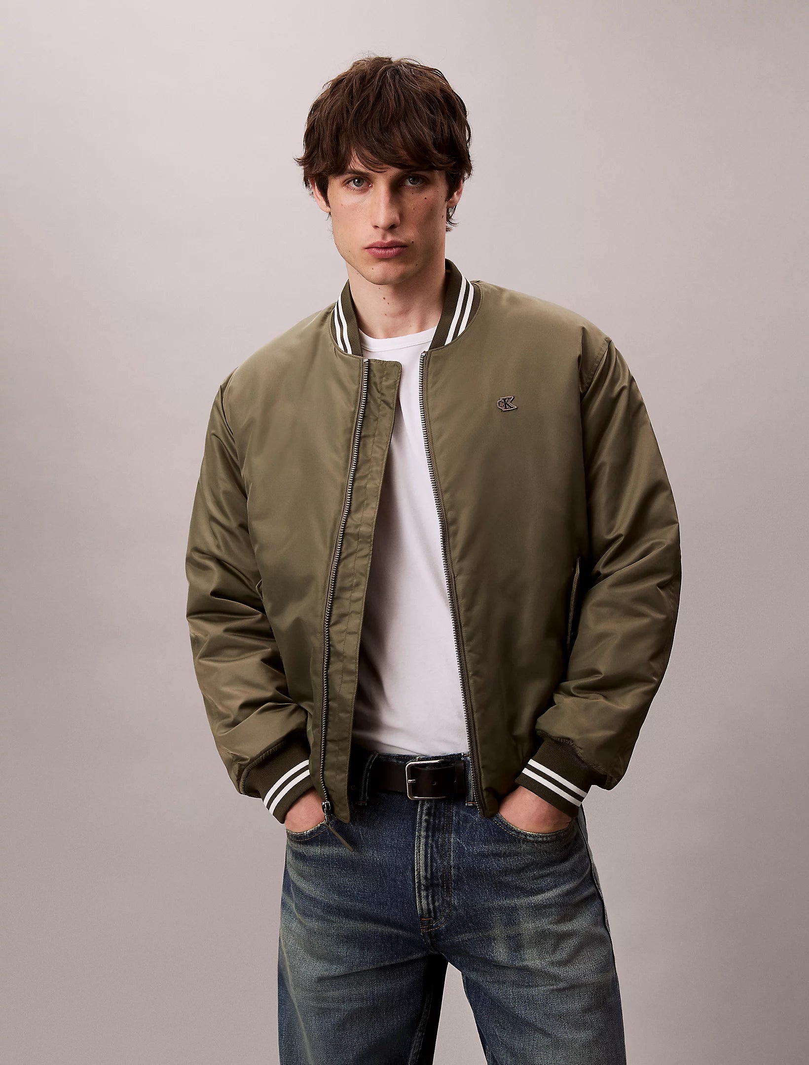 LS JEANS TIPPED HERO BOMBER JACKET VIHREÄ