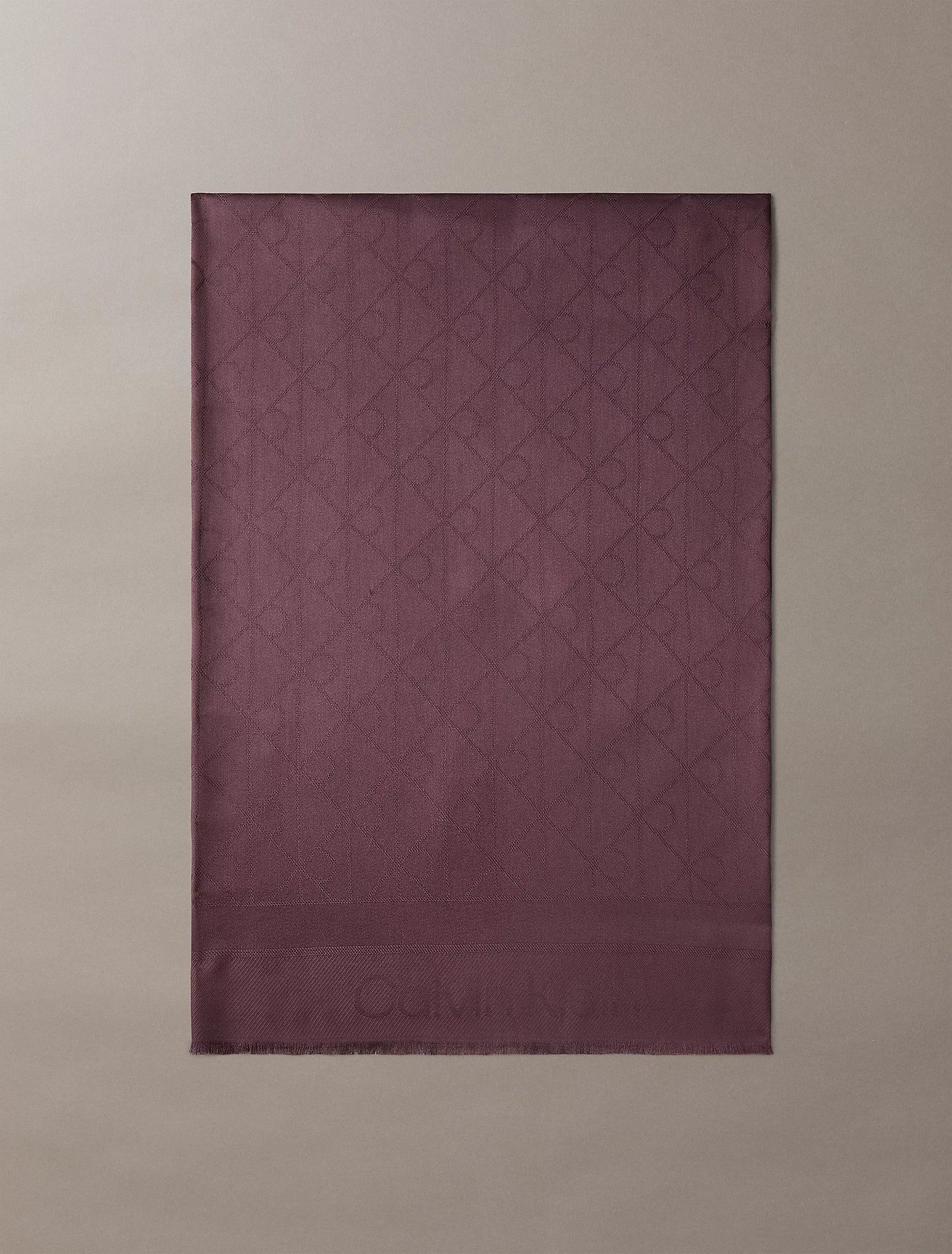TONAL AOP MODAL LW SQUARE SCARF VIININPUNAINEN