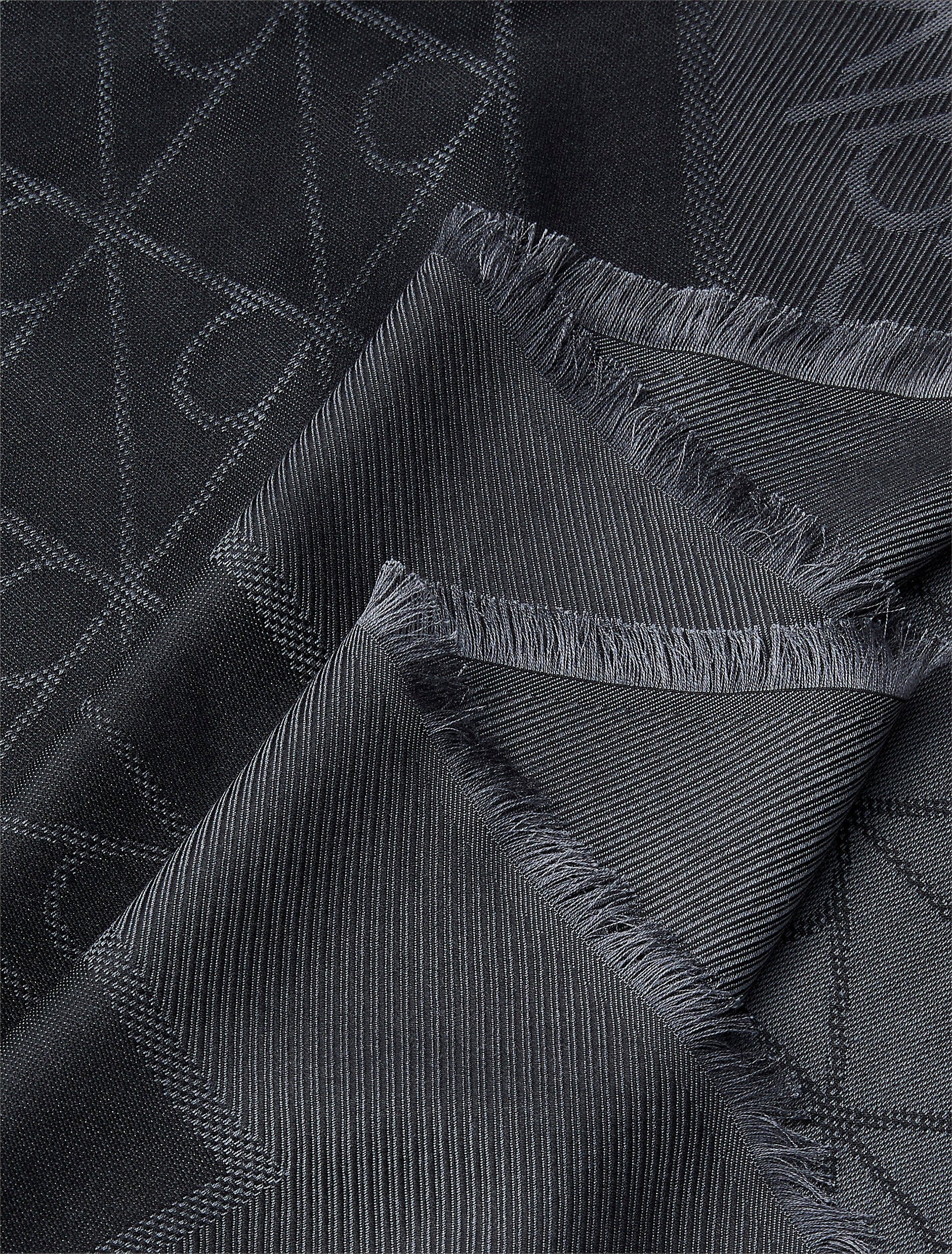 TONAL AOP MODAL LW SQUARE SCARF MUSTA