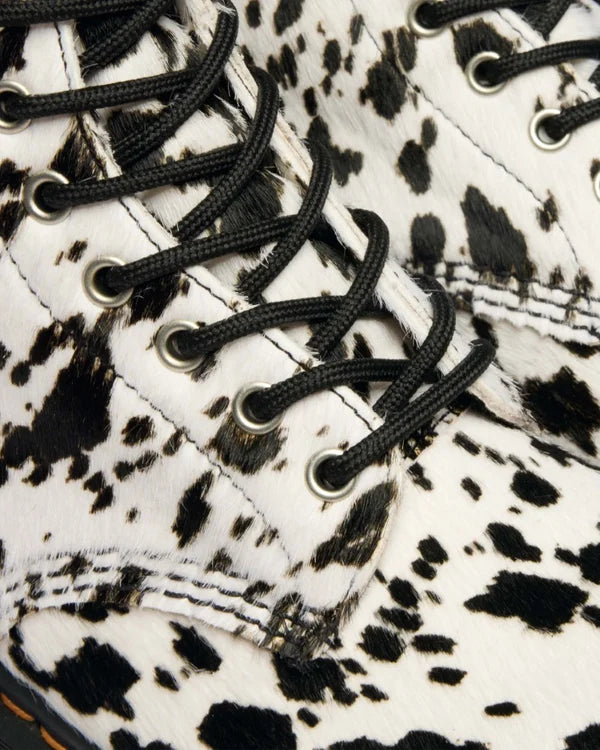 Dr. Martens naisten maiharit 1460 Bex 8 Eye Boot Cream+Black, mustavalkoinen