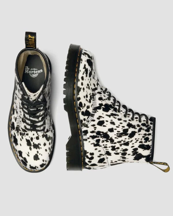 Dr. Martens naisten maiharit 1460 Bex 8 Eye Boot Cream+Black, mustavalkoinen