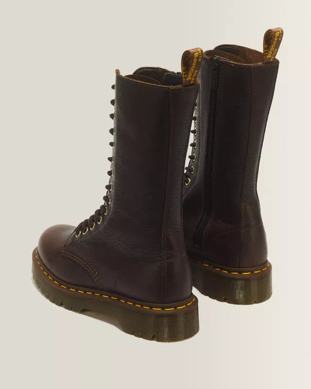 Dr. Martens naisten maiharit 1BB Bex Brown Leather High, tummanruskea