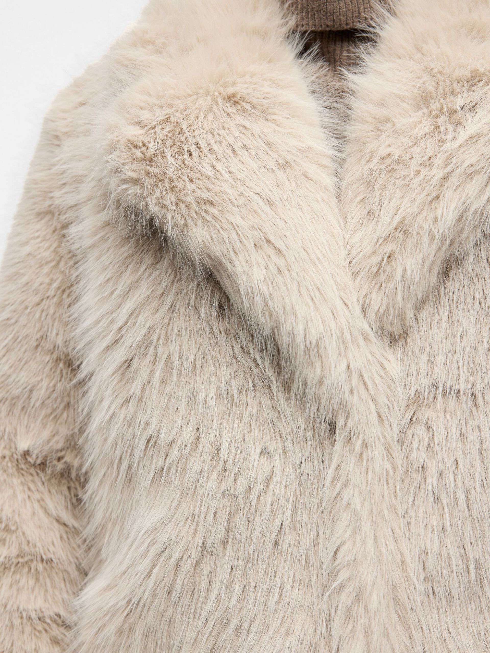 OBJISADORA L/S LO HAIRY LONG COAT 141 White Sand