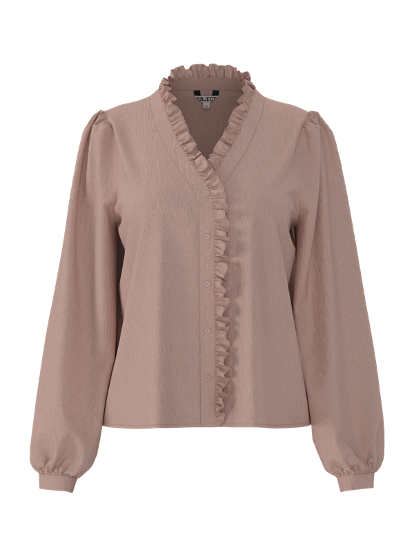 Object naisten paita, OBJGEMMA DEA L/S RE SHIRT E DIV Rose Elegance