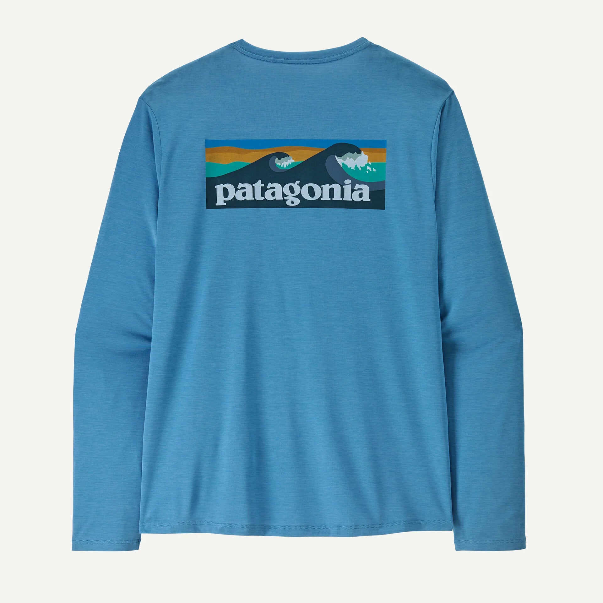 Patagonia miesten pitkähihainen paita M's L/S Cap Cool Daily Shirt - Boardshor, keskisininen