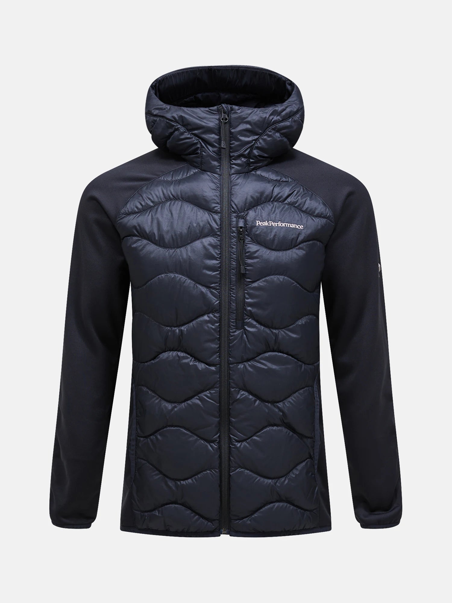 M HELIUM DOWN HYBRID HOOD JACKET MUSTA
